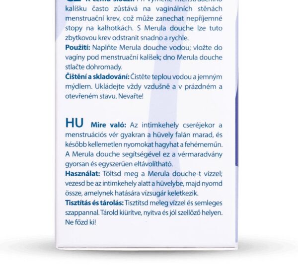 Merula douche hüvelyöblítő magyar leírás
